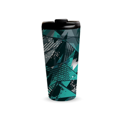 Teal Geometry 480ml Tumbler