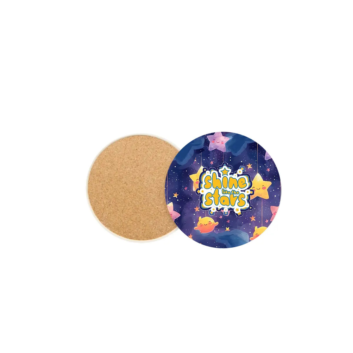 Shine Like the Stars Ceramic Round Coaster Fann Bliss