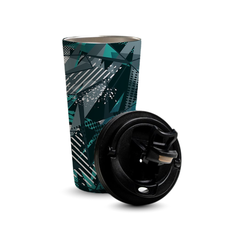 Teal Geometry 480ml Tumbler