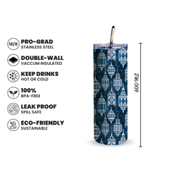 Midnight Lanterns 600ml Tumbler with Straw
