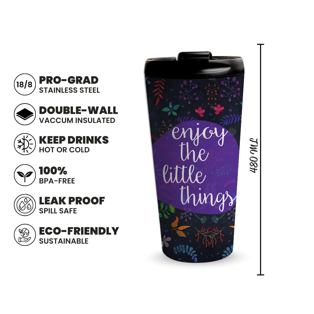 Dark Flourish 480ml Tumbler