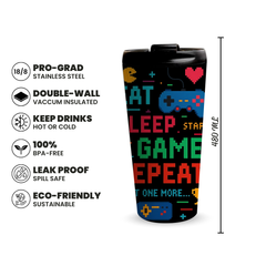 Pixel Play 480ml Tumbler