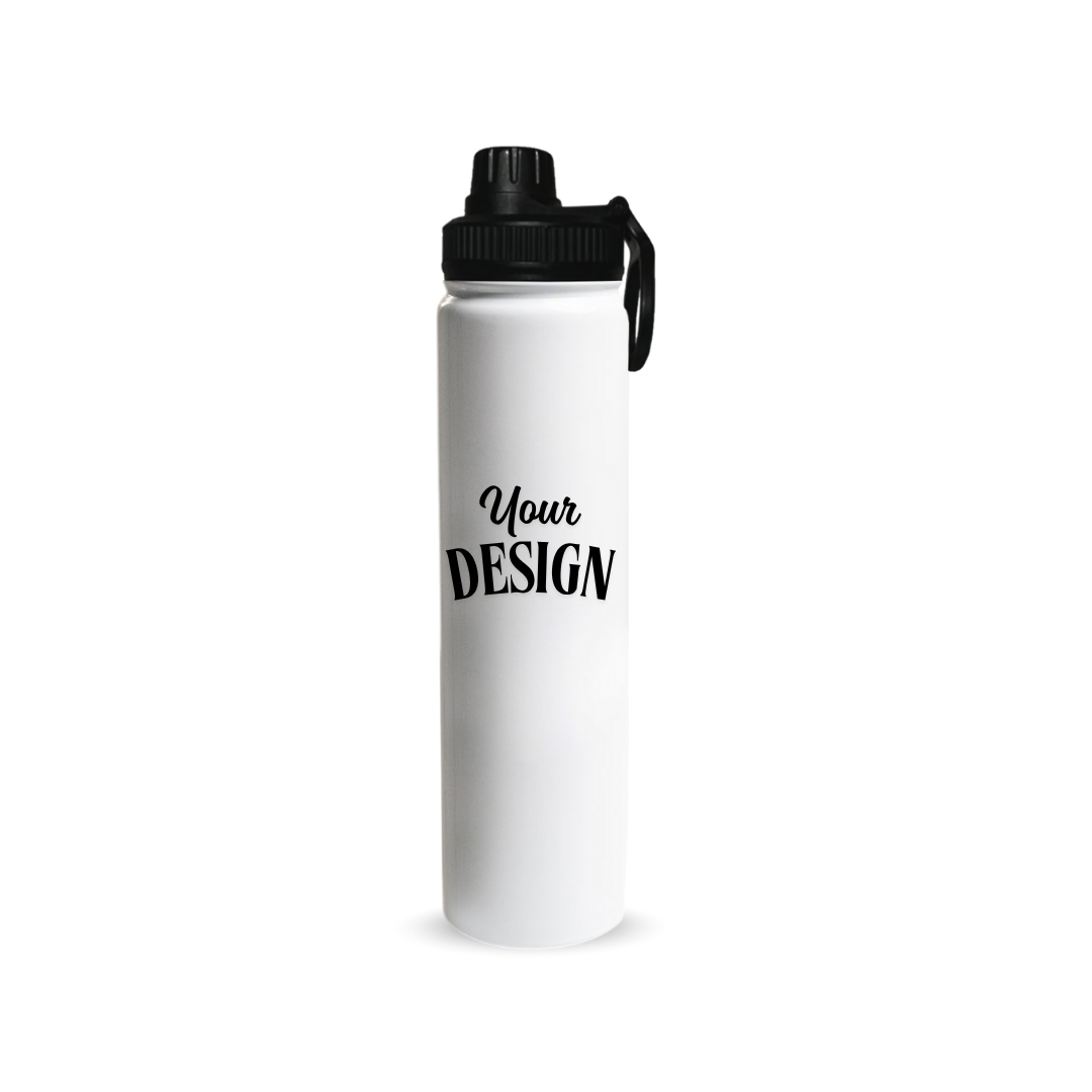 Custom 750ml Water Bottle with Spout Lid