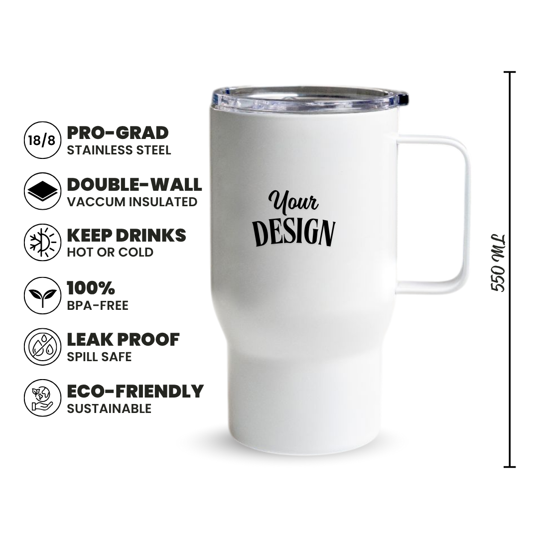 Custom 550ml Stainless Steel Tumbler with Handle