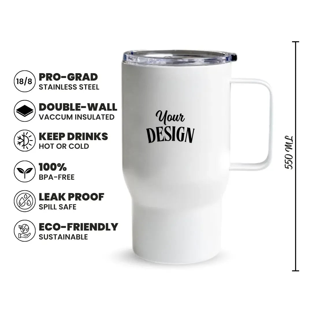 Custom 550ml Stainless Steel Tumbler with Handle Fann Bliss