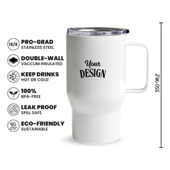 Custom 550ml Stainless Steel Tumbler with Handle