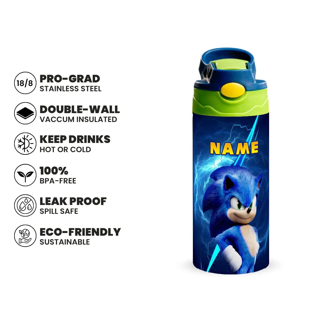 Sonic Blue Bolt Bottle 350 & 500ML Fann Bliss