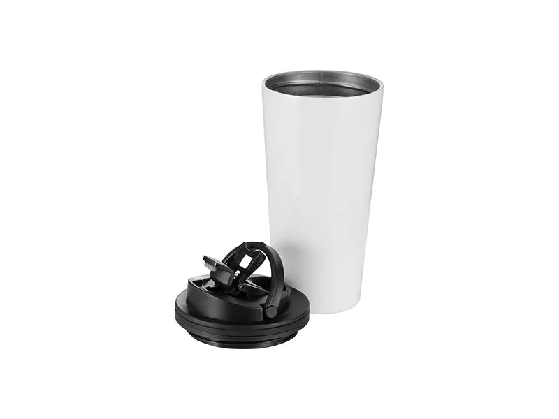 Customizable 480ml Stainless Steel Tumbler with Handle Lid – Eco-Friendly & Leak-Proof