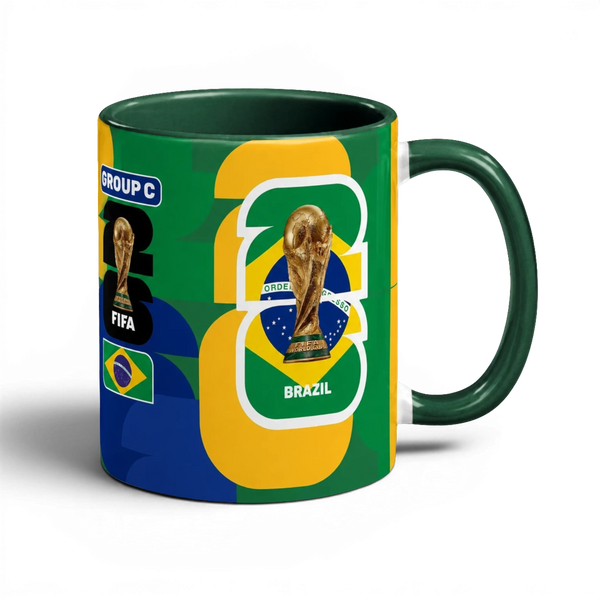 Brazil World Cup Mug Green – 320ml