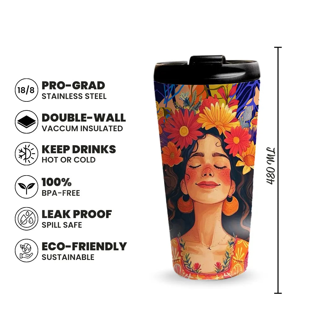 Floral Spirit 480ml Tumbler Fann Bliss