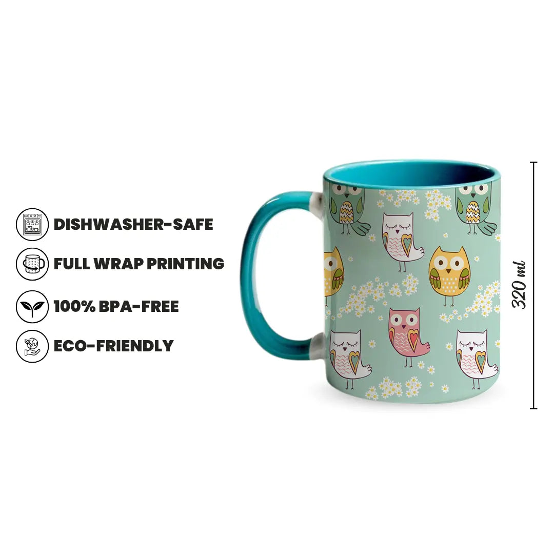 Owl 320ml Ceramic Mug Fann Bliss
