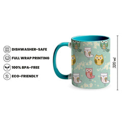 Owl 320ml Ceramic Mug Fann Bliss