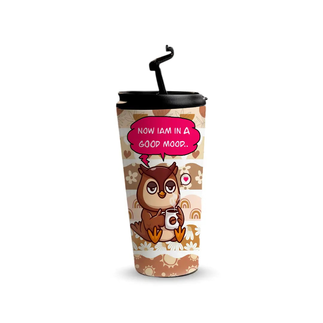Good Mood Owl 480ml Tumbler Fann Bliss