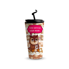 Good Mood Owl 480ml Tumbler Fann Bliss