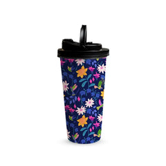 Midnight Garden 480ml Tumbler with Handle Lid Fann Bliss