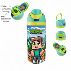 Minecraft Green Bottle 500ML Fann Bliss