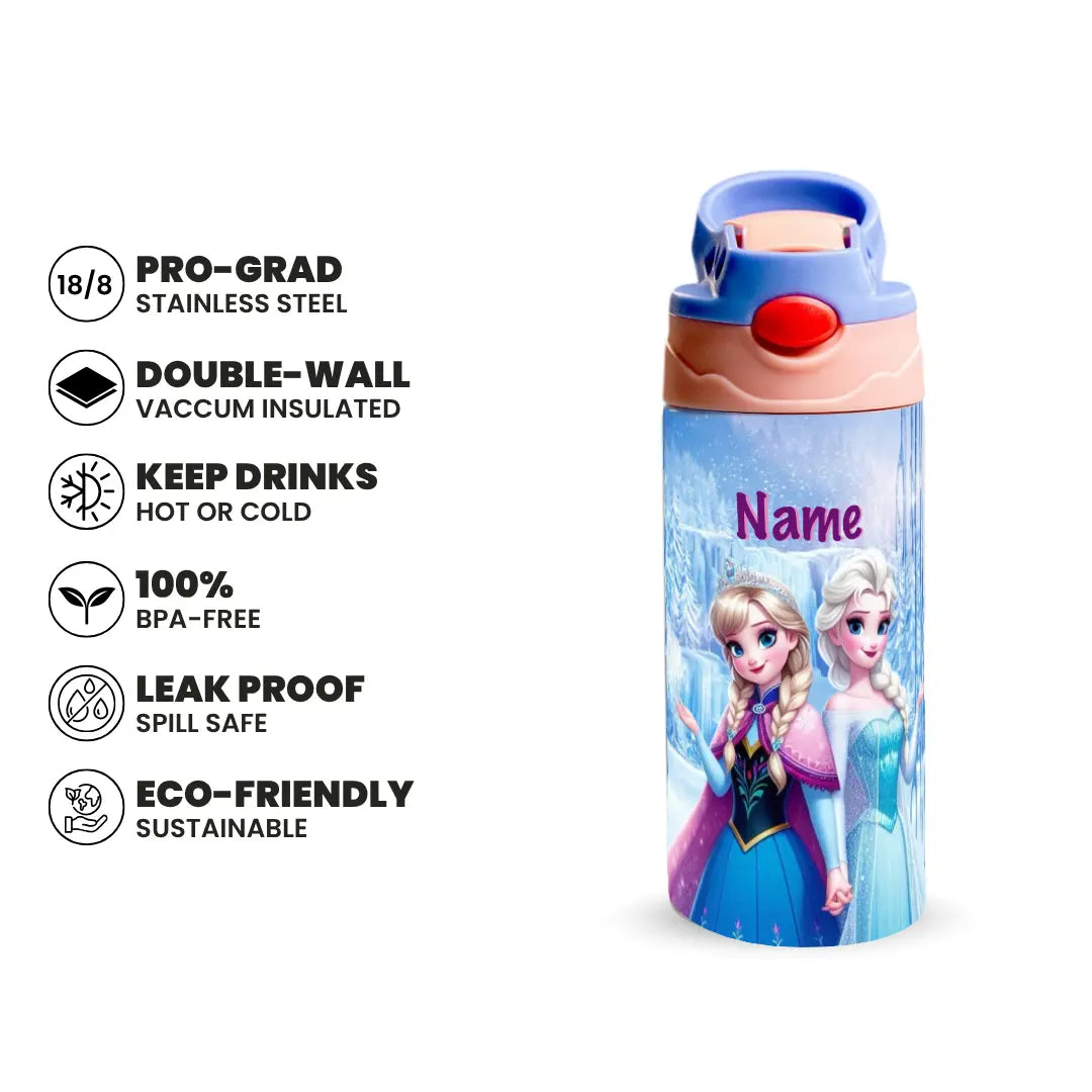 Frozen Snow Castle Bottle 350 & 500ML Fann Bliss