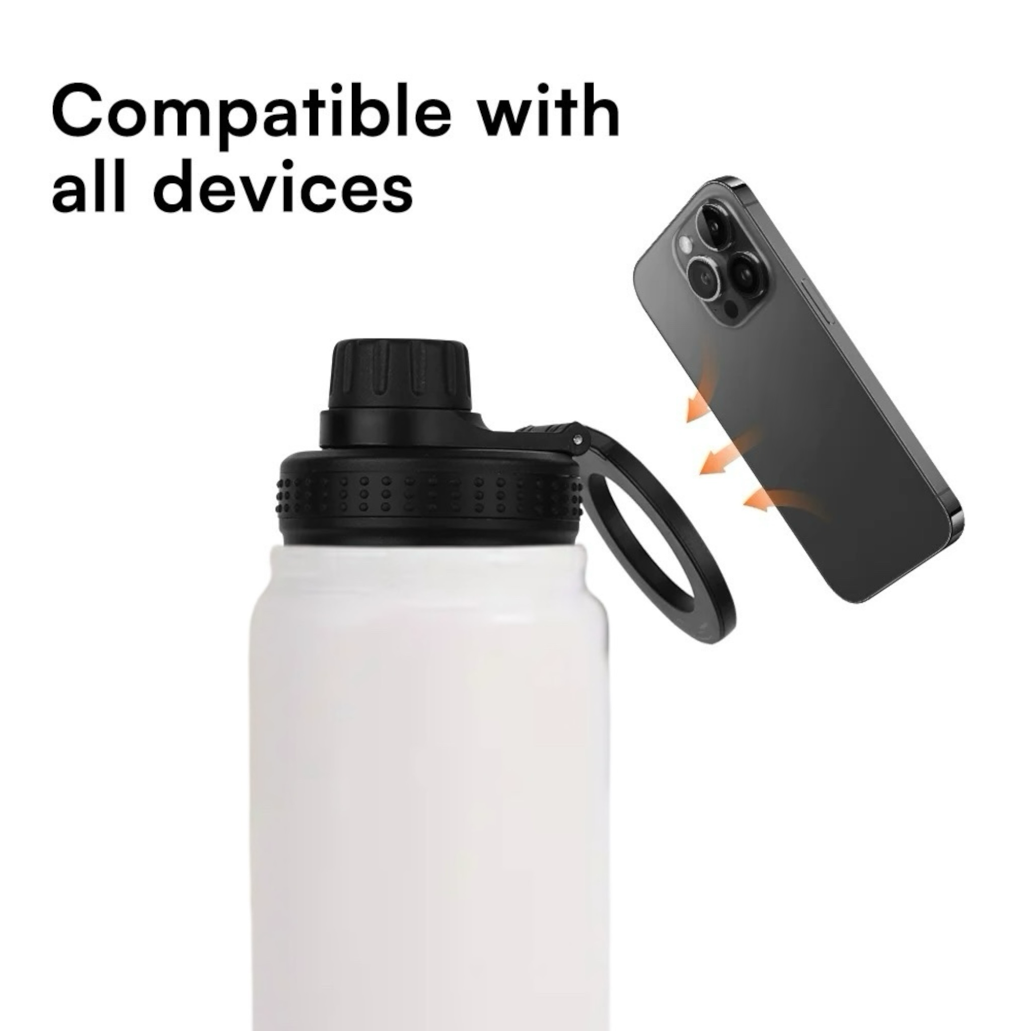 Customizable 750ml Stainless Steel Water Bottle with MagSafe Lid – Eco-Friendly & Leak-Proof