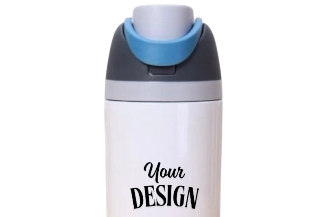 Custom Water Bottle with FreeSip Lid & Straw – 500ML