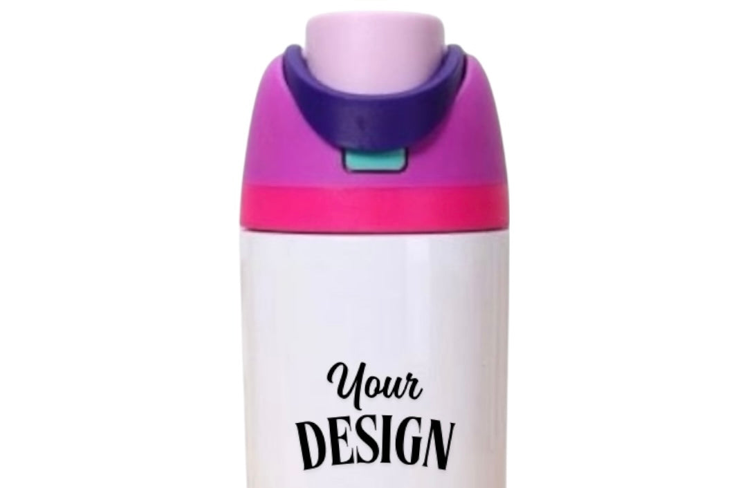 Custom Water Bottle with FreeSip Lid & Straw – 500ML