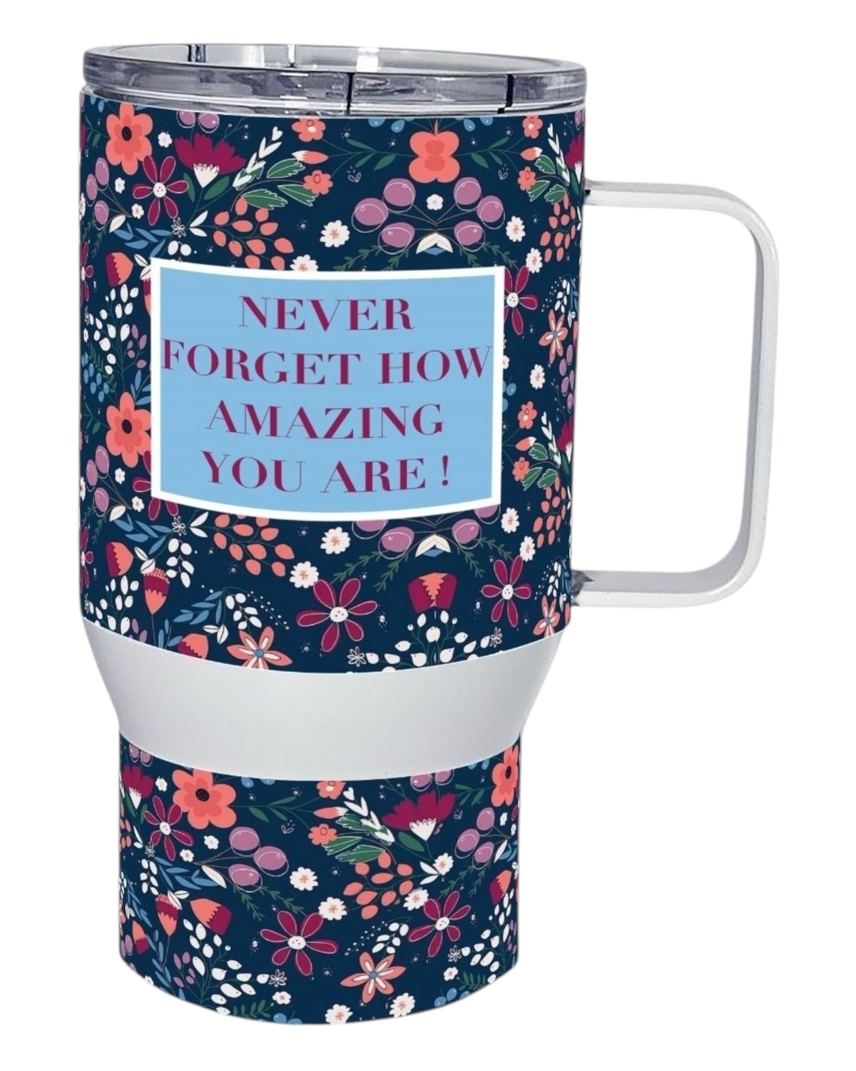 Never Forget 550ml Stainless Steel Tumbler with Handle