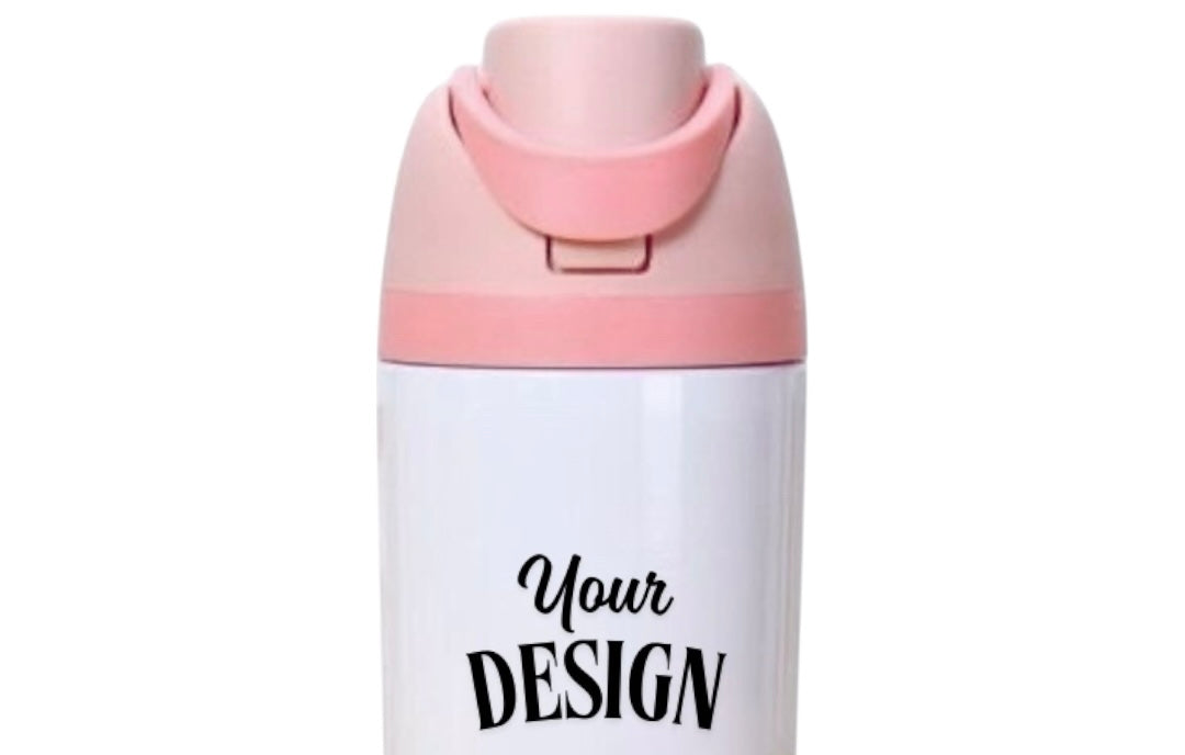Custom Water Bottle with FreeSip Lid & Straw – 500ML