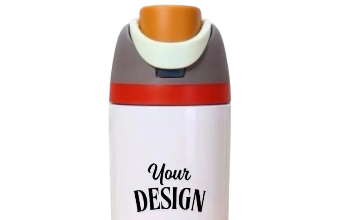 Custom Water Bottle with FreeSip Lid & Straw – 500ML