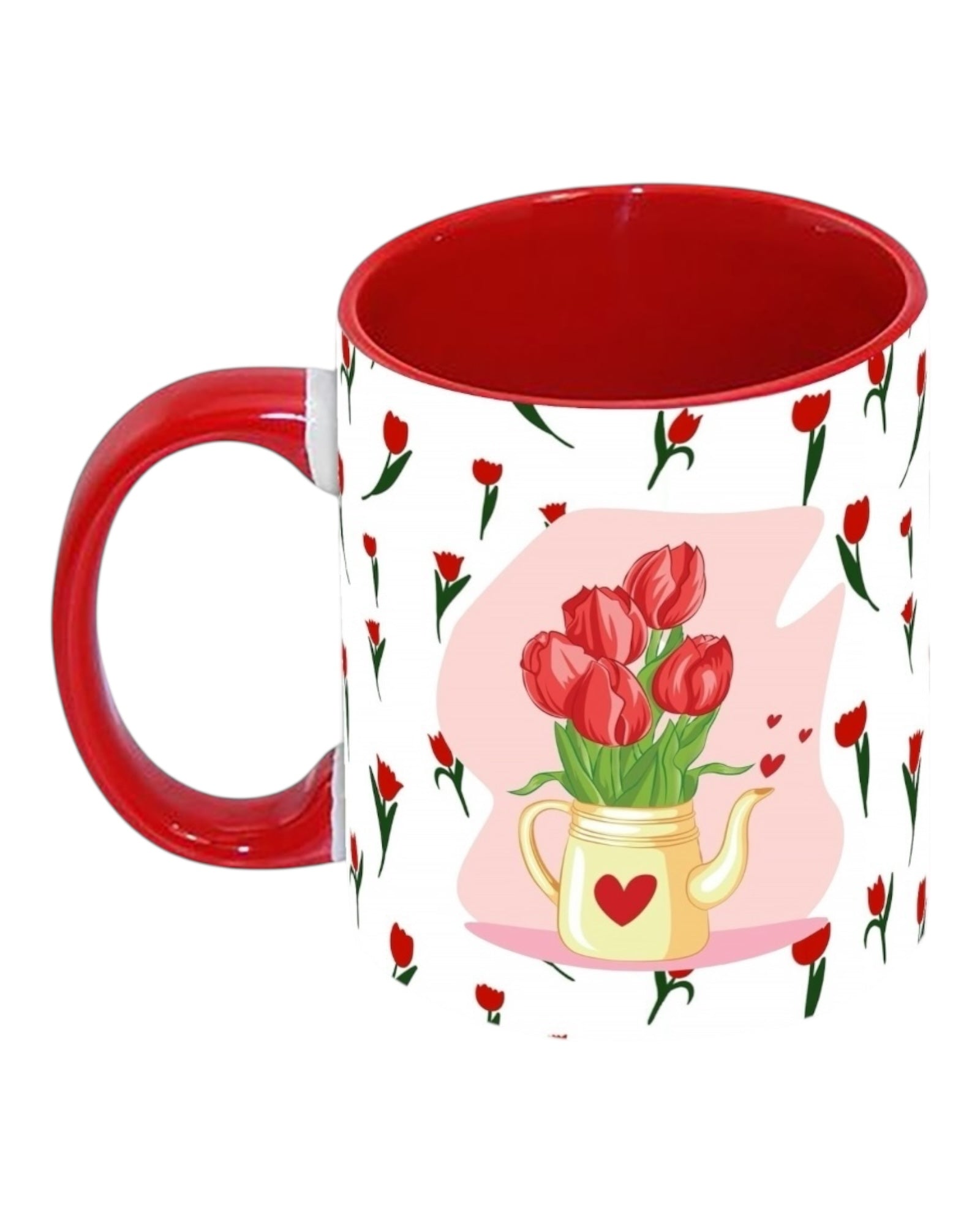 Coffee & Blooms 320ml Ceramic Mug with Full Wrap
