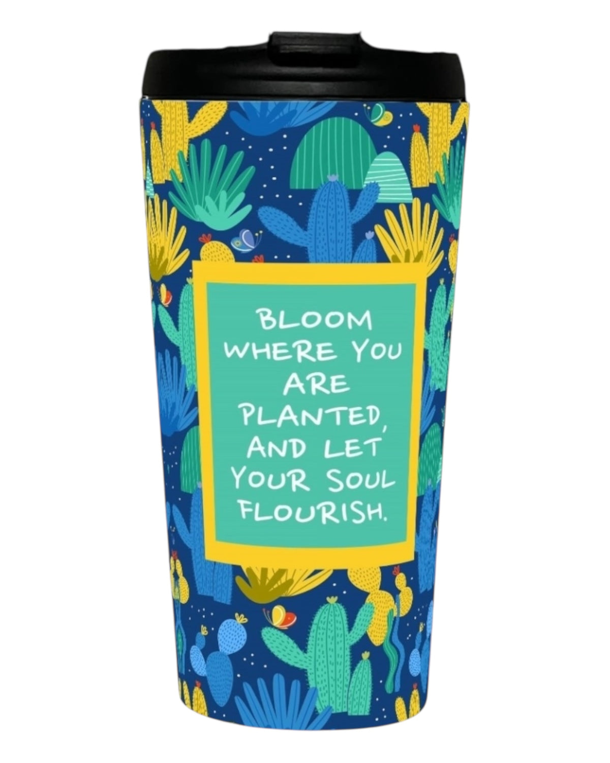 Cactus Flourish 480ml Stainless Steel Tumbler
