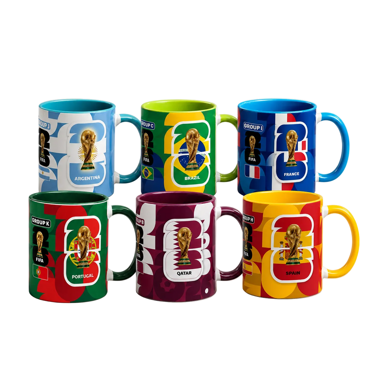 Fan Pack Bundle – 6 World Cup Mugs