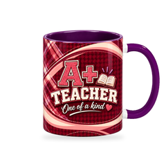 A Plus Teacher Mug – 320ml — right view on a transparent background