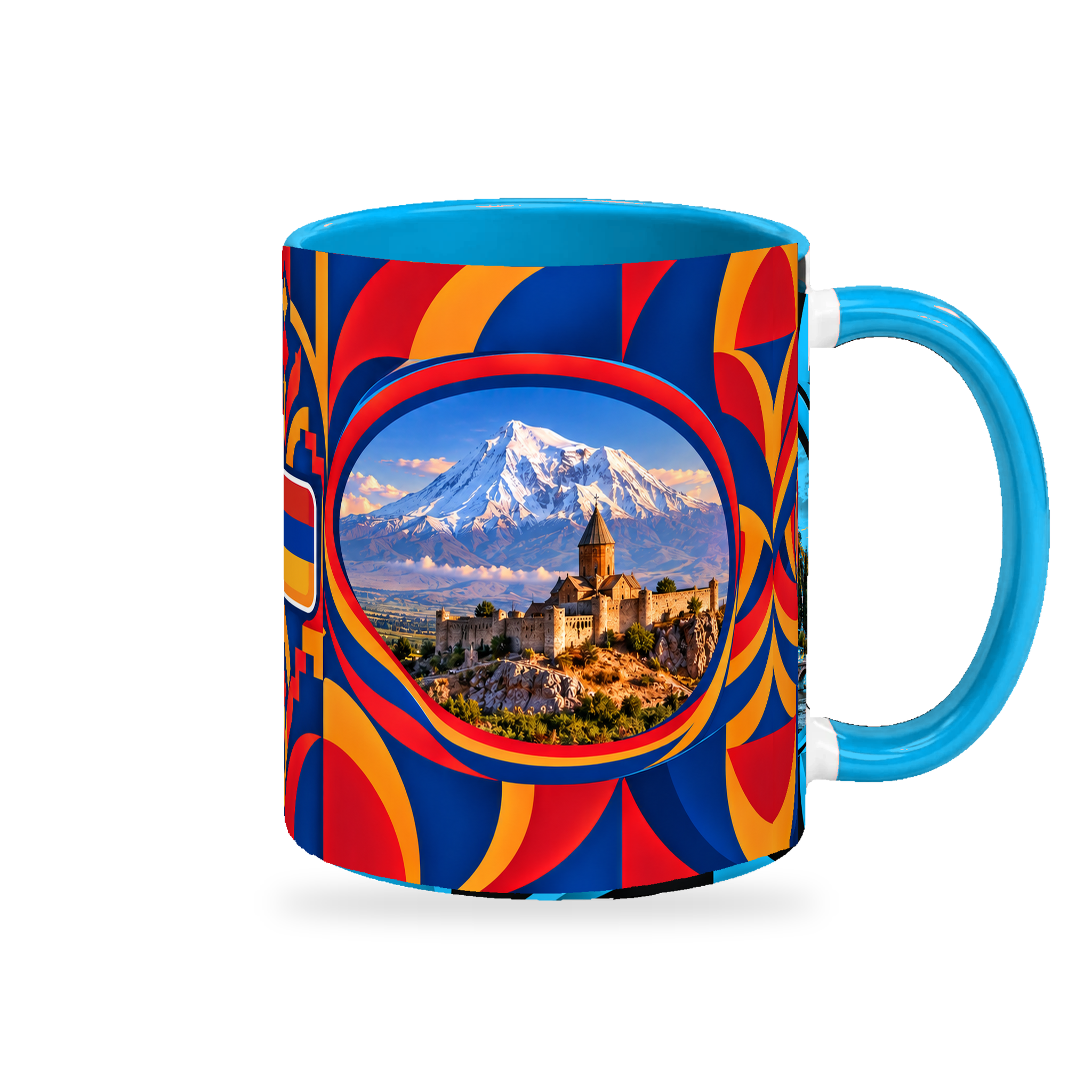 Armenia Mug – 320ml — right-handle view on a white background with a soft shadow