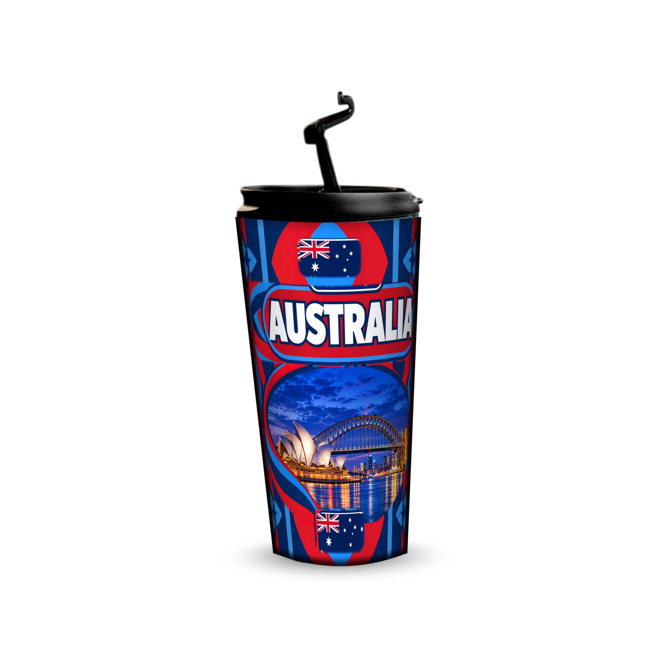 Australia 480ml tumbler with reusable straw