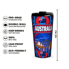 Australia 480ml insulated tumbler features and size