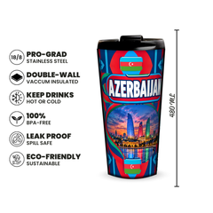 Azerbaijan 480ml insulated tumbler features and size