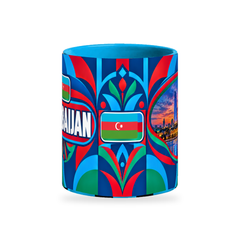Azerbaijan Mug – 320ml — centre view on a white background with a soft shadow