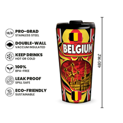 Belgium 480ml insulated tumbler features and size