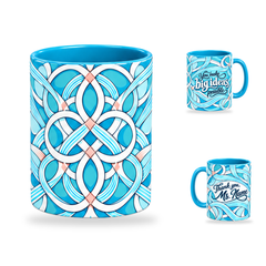 Big Possibilities Mug – 320ml, Light Blue ceramic mug, centre-pattern of the Teacher’s Day artwork