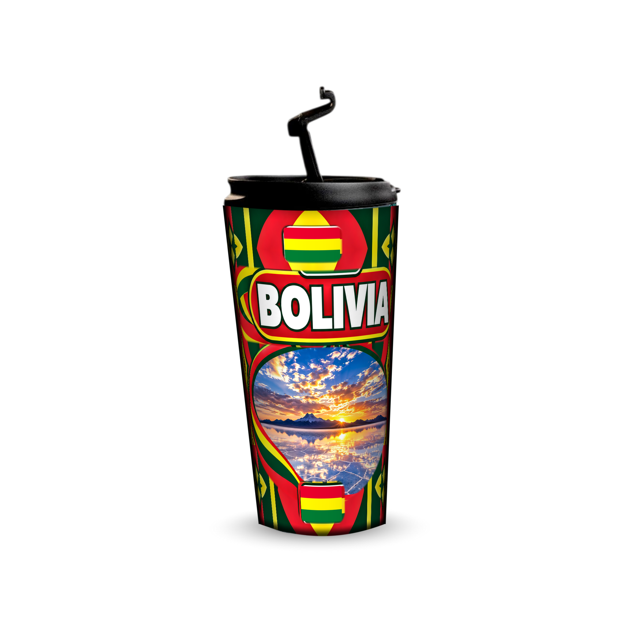 Bolivia 480ml tumbler with reusable straw