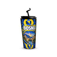Bosnia 480ml tumbler with reusable straw