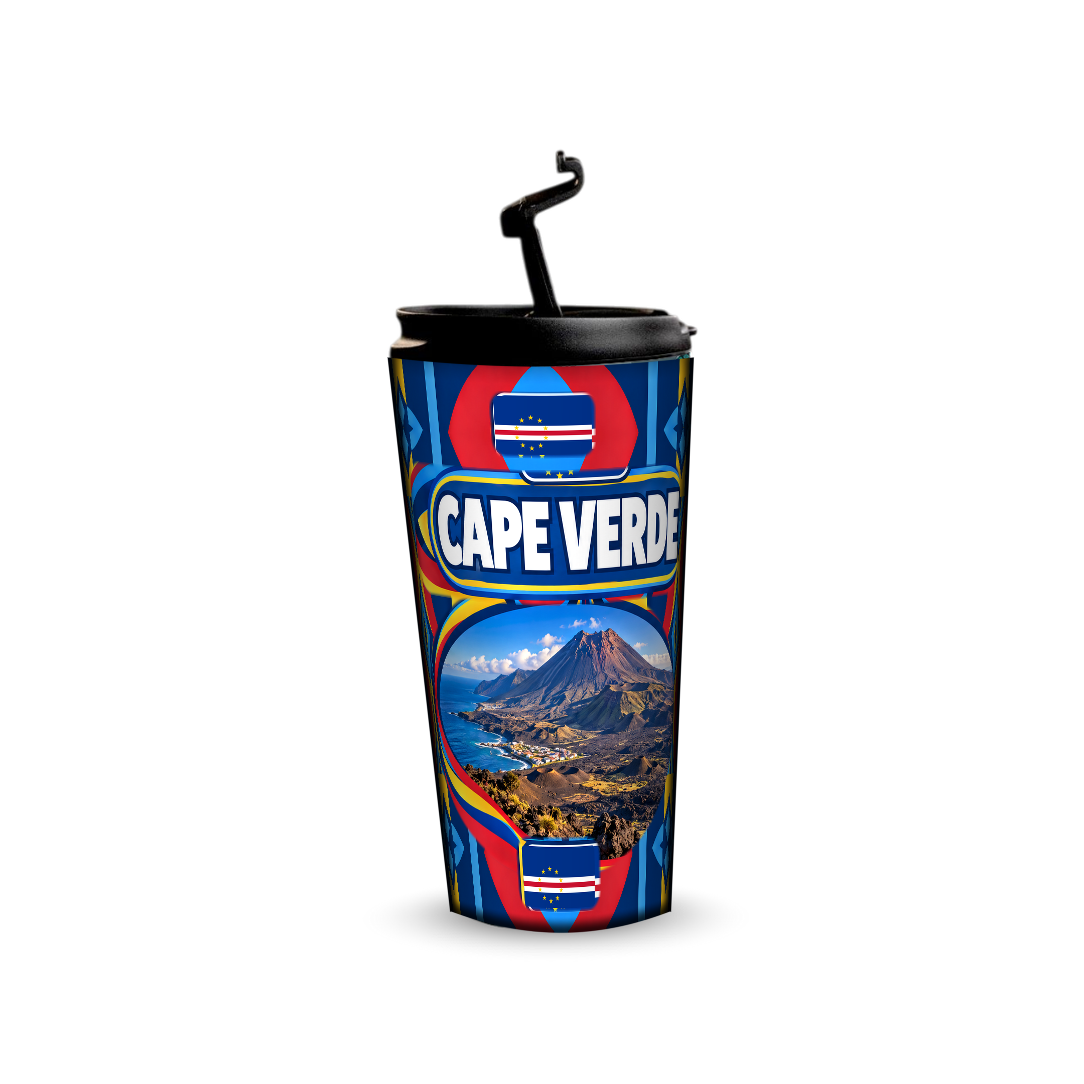 Cape Verde 480ml tumbler with reusable straw