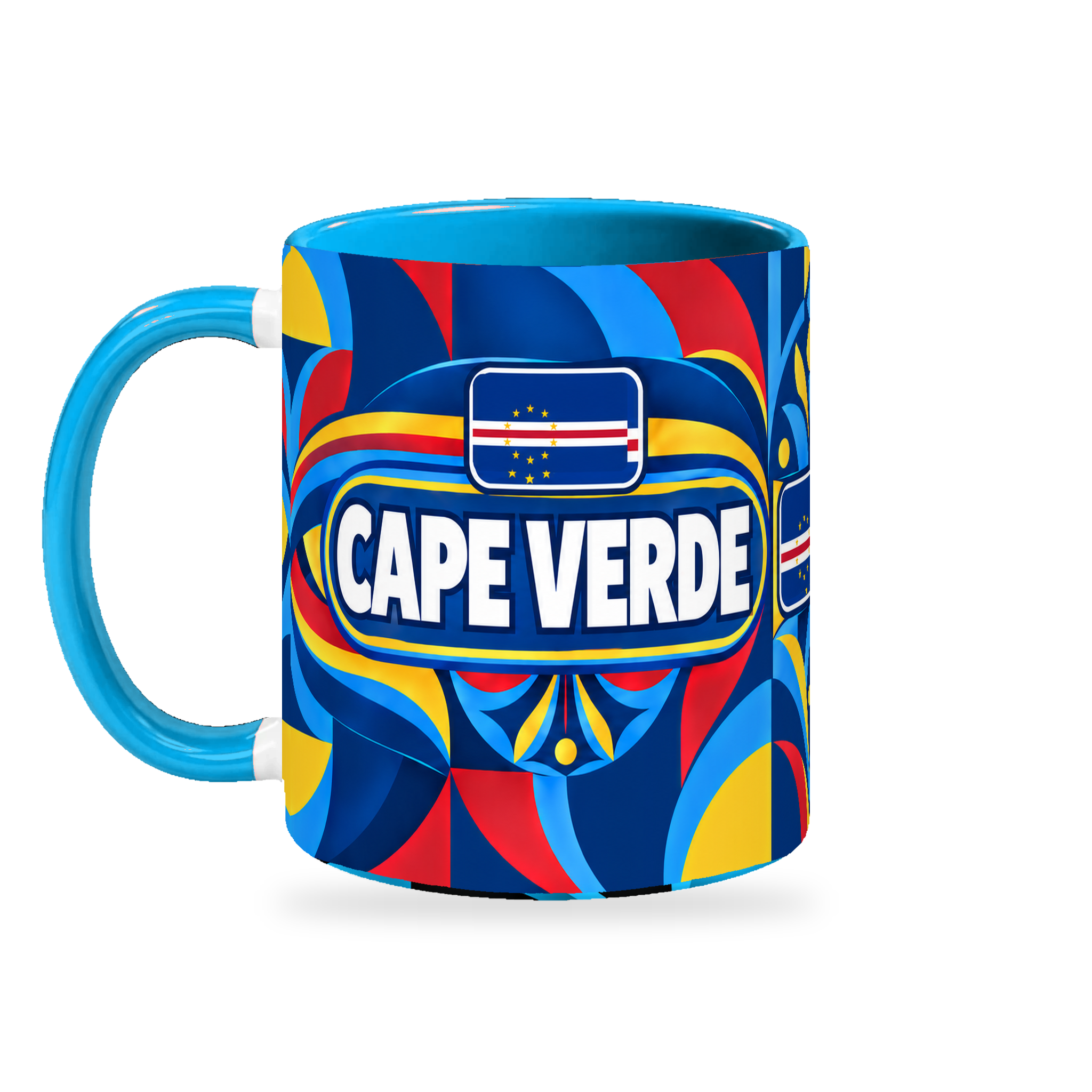 Cape Verde Mug – 320ml — left-handle view on white with a soft shadow