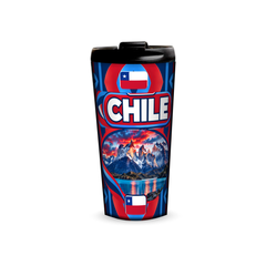 Chile 480ml tumbler front view with country design