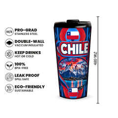 Chile 480ml insulated tumbler features and size