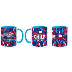 Chile Mug – 320ml — three matching angles together on white with a soft shadow