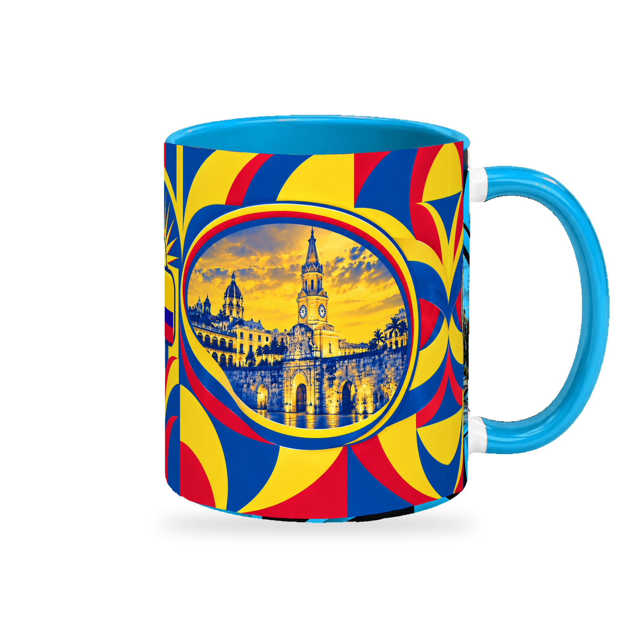 Colombia Mug – 320ml — right-handle view on white with a soft shadow