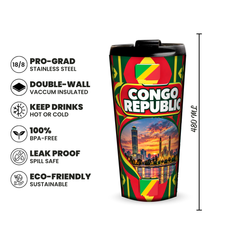 Congo Republic 480ml insulated tumbler features and size