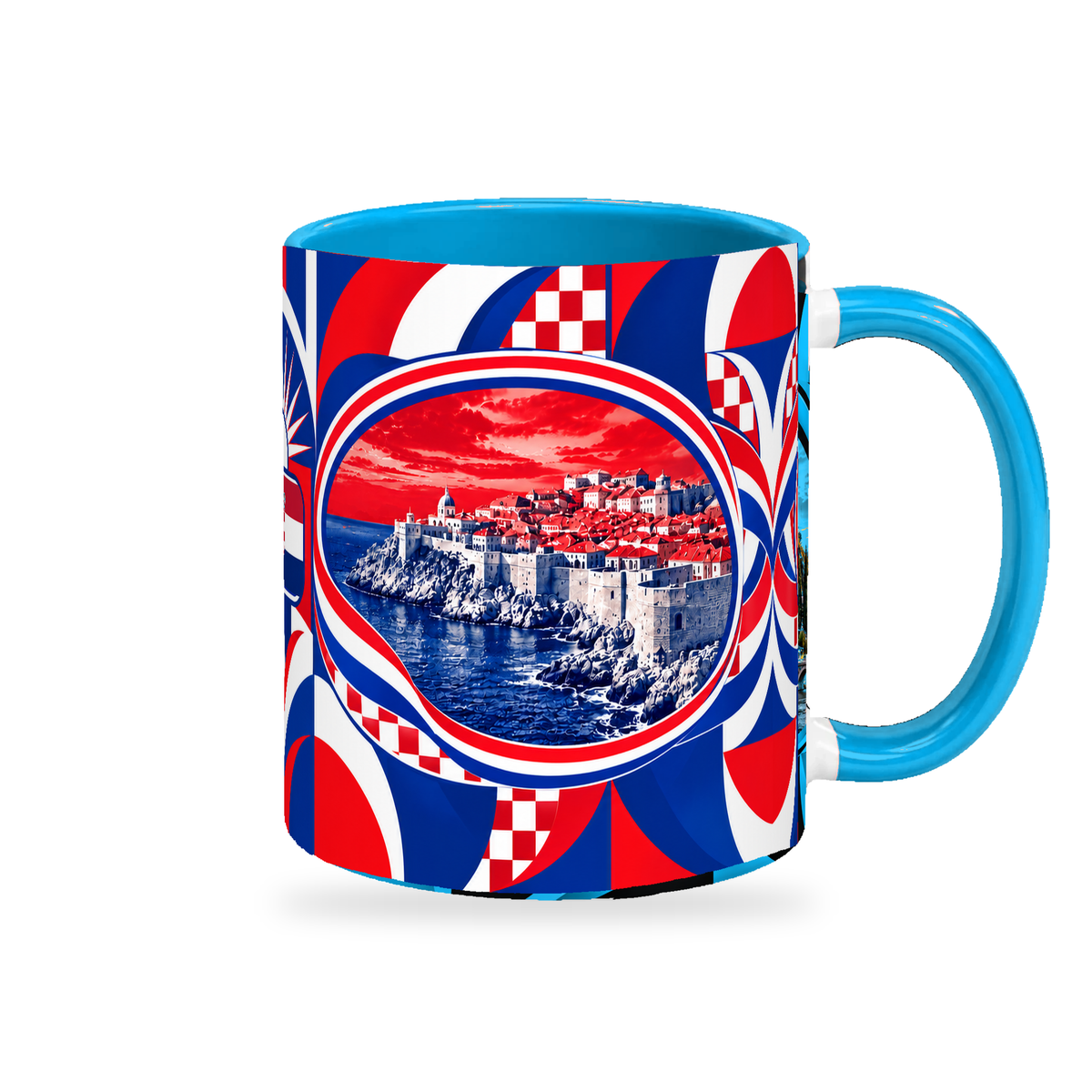 Croatia Mug – 320ml — right-handle view on white with a soft shadow