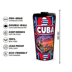 Cuba 480ml insulated tumbler features and size