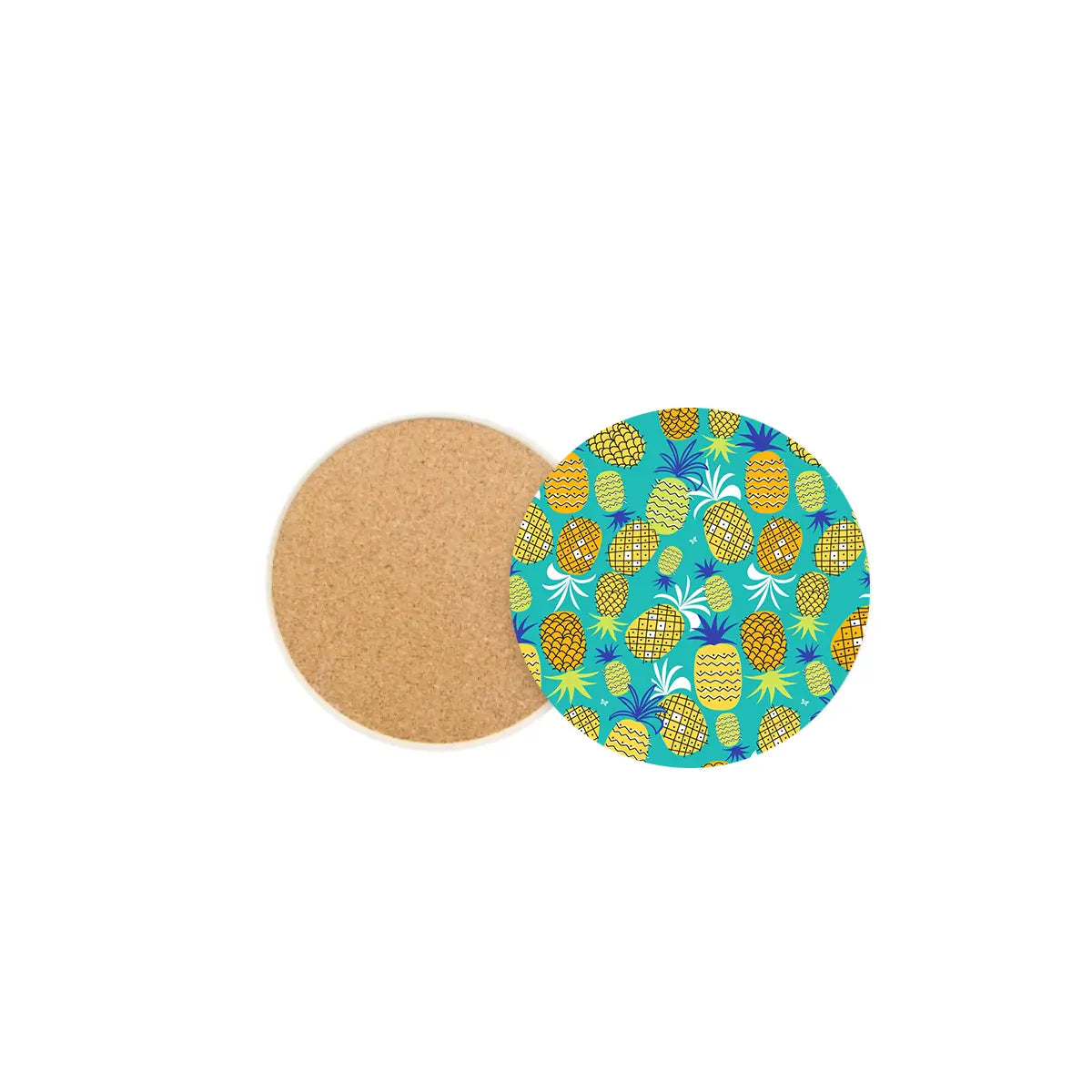 Pineapple Ceramic Round Coaster Fann Bliss